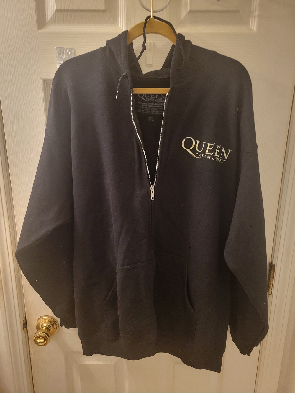 Queen Plus Adam Lambert 2023 Rhapsody Tour Zip-Up Hoodie